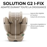 Siège auto Gold Solution G2 I-FIX 3-12 ans - Groupe 2/3 - 100-150 cm Fog Grey - gris clair