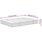 vidaXL Matelas à ressorts bonnell moyen 140x190 cm
