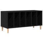 vidaXL Meuble à vinyles Chêne noir 100 x 38 x 48 cm Bois d'ingénierie
