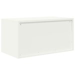 vidaXL Armoire de rangement Blanc 80 x 40 x 40 cm Acier