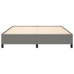 vidaXL Cadre de lit sans matelas gris foncé 180x200 cm tissu