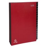 Trieur Rigide Economique Ordonator 32 Compartiments Numériques - 24x34cm - Rouge - X 6 - Exacompta