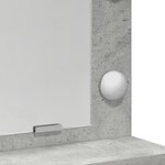 vidaXL Coiffeuse Gris béton 50 x 41 x 135 cm Bois d'ingénierie