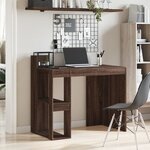 vidaXL Bureau chêne marron 103 5x56 5x94 cm bois d'ingénierie
