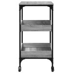 vidaXL Chariot de cuisine sonoma gris 60x41x80 5 cm bois d'ingénierie