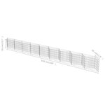 vidaXL Mur de gabion Acier galvanisé 630 x 30 x 50 cm