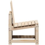 vidaXL Chaise de jardin 50 5x55x77 cm bois de pin massif