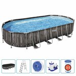 Bestway Ensemble de piscine ovale 7 32x3 66x1 22 m