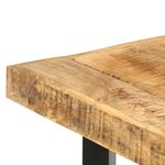vidaXL Table de bar 150x70x107 cm Bois de manguier brut
