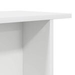 vidaXL Table basse 2 Pièces Blanc 40 x 30 x 49 cm Bois d'ingénierie