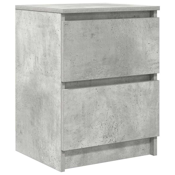 vidaXL Meuble TV gris béton 40x35x54 cm bois d'ingénierie