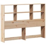 vidaXL Tête de lit avec rangement 160 cm bois massif de pin