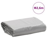 vidaXL Bâche gris Ø 2 6 m 650 g/m²