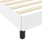 vidaXL Lit avec matelas Blanc pur 180 x 200 cm Faux cuir