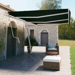 vidaXL Auvent électrique 6 x 3 5 m Anthracite 100   polyester