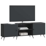 vidaXL Meuble TV 150 x 31 x 50 cm Noir Bois d'ingénierie