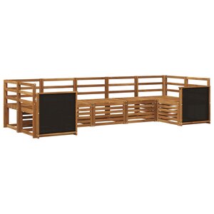 vidaXL Ensemble de canapés d'extérieur 6 pc Naturel