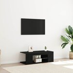 vidaXL Meuble TV Noir 90 x 39 x 30 cm Bois d'ingénierie
