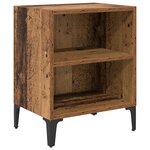 vidaXL cabinet de chevet Bois Vieilli 40x30x50 cm Bois d'ingénierie
