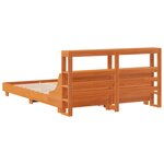 vidaXL Cadre de lit sans matelas cire marron 150x200cm bois pin massif