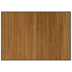 vidaXL Tapis rectangulaire marron 70x100 cm bambou