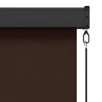 vidaXL Store enrouleur Marron 180 x 250 cm Tissu et Aluminium