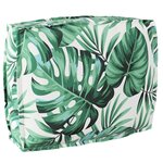 vidaXL Coussin de Palette pour Dossier Motif Feuille 50x40x12 cm Tissu Oxford