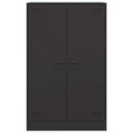 vidaXL Buffet noir 67x39x107 cm acier