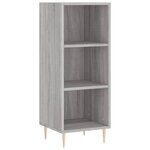vidaXL Buffet haut Sonoma gris 34 5x34x180 cm Bois d'ingénierie
