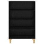 vidaXL Buffet Chêne noir 57 x 35 x 89 5 cm Bois d'ingénierie