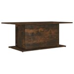 vidaXL Table basse Chêne fumé 102x55 5x40 cm Bois d'ingénierie