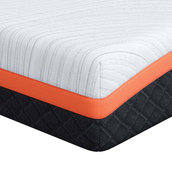 vidaXL Matelas Blanc et Noir 100 x 200 cm Tissu jacquard