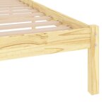 vidaXL Cadre de lit sans matelas bois massif 100x200 cm