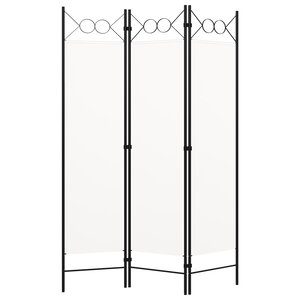 vidaXL Cloison de séparation 3 panneaux blanc 120x180 cm