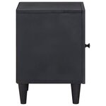vidaXL Cabinet de chevet avec porte 2 Pièces Noir 40 x 33 x 46 cm