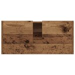 vidaXL Cabinet de salle de bain avec porte Bois Ancien 80 x 33 x 60 cm