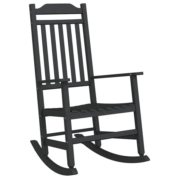 vidaXL Chaise à bascule Noir 84 x 65 x 114 cm Résine