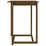 vidaXL Table de bar Marron miel 80x80x110 cm Bois massif de pin