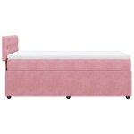 vidaXL Sommier à lattes de lit et matelas Rose 80x200 cm Velours