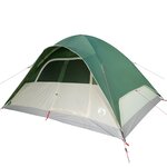 vidaXL Tente familiale à dôme 6 personnes vert imperméable