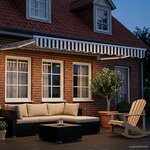 vidaXL Auvent rétractable électrique Anthracite et blanc 3 x 2 5 m