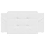 vidaXL Coussin de tête de lit blanc 100 cm similicuir