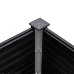 vidaXL Plate-forme surélevée de jardin 300x100x91 cm WPC Gris