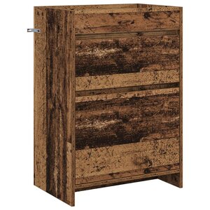 vidaXL Meuble sous lavabo de salle de bain Bois ancien