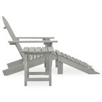 Chaise de jardin adirondack avec pouf et table sapin gris 02_0013326