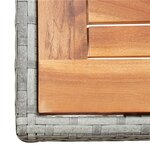 vidaXL Salon de jardin 9 Pièces avec coussins Résine tressée Anthracite