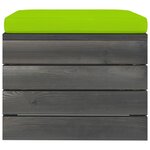 vidaXL Salon palette de jardin 2 Pièces avec coussins Bois de pin massif