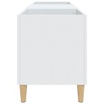 vidaXL Armoire à disques blanc 121x38x48 cm bois d'ingénierie