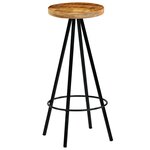 vidaXL Chaises de bar lot de 2 bois de manguier solide