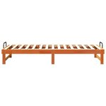 vidaXL Cadre de lit Marron 80 x 210 cm Pin massif